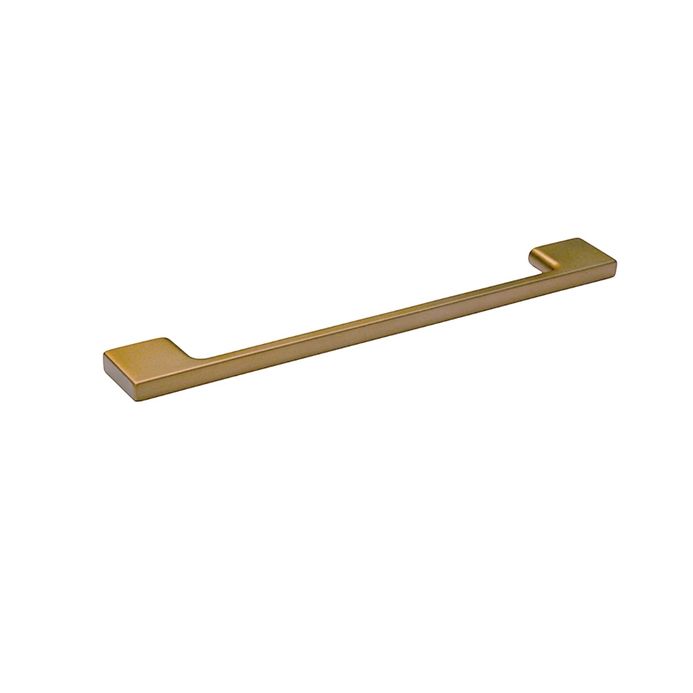 Product Cut out image of the Abacus Concept Shaker Brushed Brass Furniture Handle